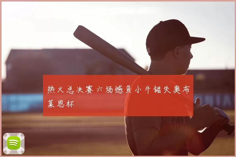 热火总决赛六场憾负小牛错失奥布莱恩杯
