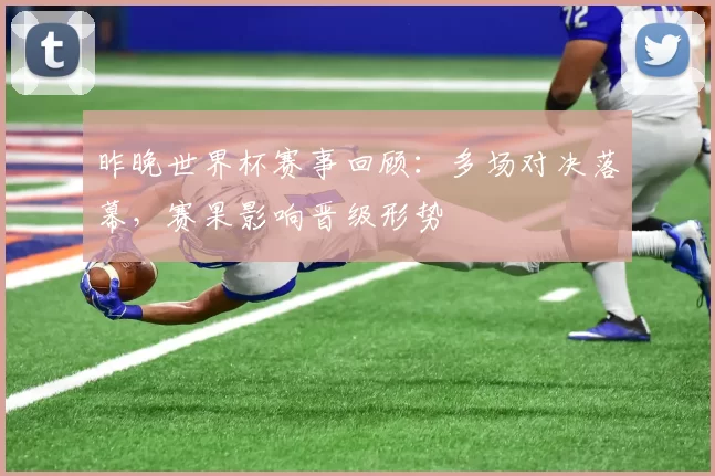 昨晚世界杯赛事回顾:多场对决落幕,赛果影响晋级形势