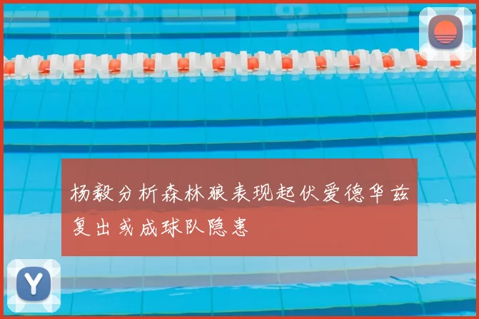 杨毅分析森林狼表现起伏爱德华兹复出或成球队隐患
